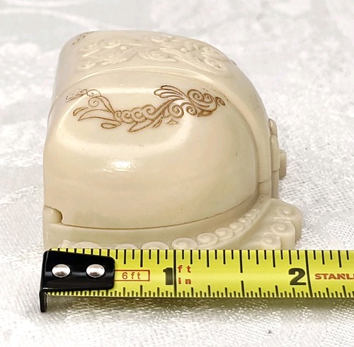Vtg 1930s Art Deco Celluloid Plastic Clamshell Display Ring Box Des Moines Iowa - Picture 11 of 12