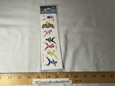 Vintage 1995 unopened Power Rangers Mighty Morphin Adhesive Sticker Sheet Saban