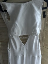 Zara Jumpsuit White, Size S, UK 8 Cullotte Holiday, Festival unusual