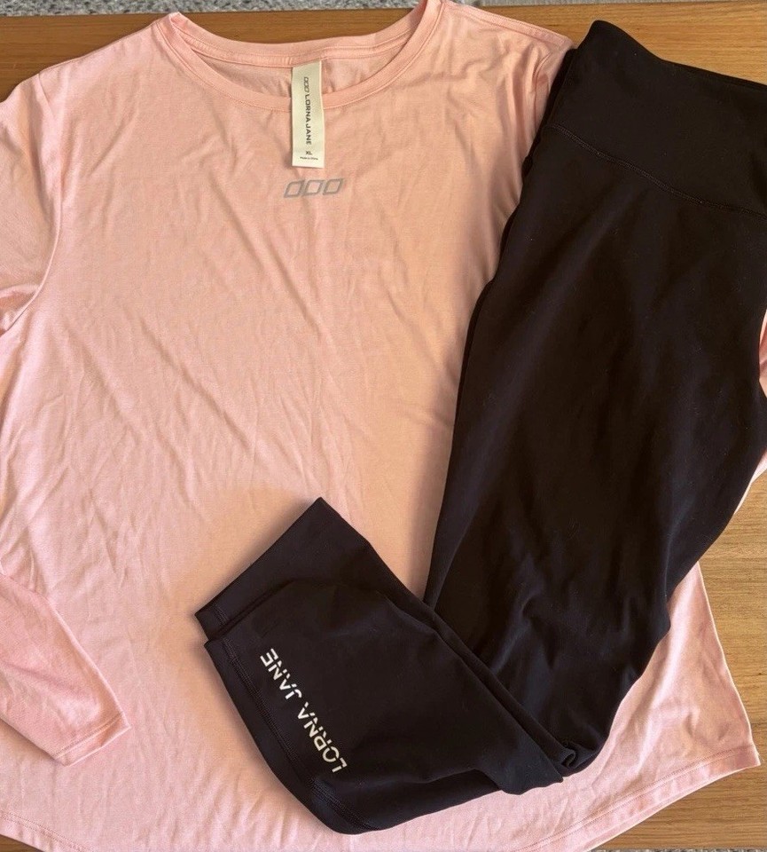 Lorna Jane XL Long sleeve Active Top + Lotus Tights