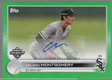 2022 Topps Pro Debut Carson Montgomery Green Prospect Auto /99