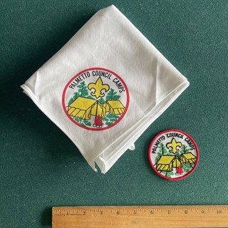 1974 Patch Neckerchief Palmetto Council Boy Scouts Camp Palmetto South Carolina