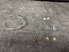 American Girl Fancy Earrings Set  Tiara For 18  Dolls EUC