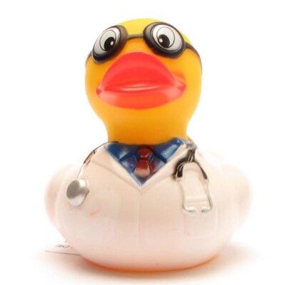 Doctor w/ Stethoscope Rubber Ducky - Large - Jeep Ducking - FAST US Shipper
