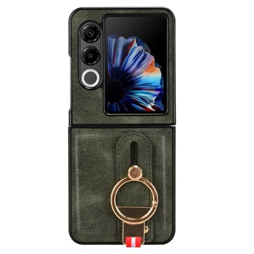For ZTE nubia Flip2 / Flip 2 5G Wristband Case Luxury PU Leather+PC Back Cover - Picture 19 of 29