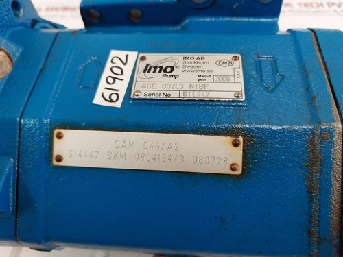Imo pump ace 032l3 ntbp triple screw pump oil/fuel transfer pump - Picture 8 of 10