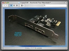 2 Port eSATA/SATA III 6.0Gb PCIe x1 lane Controller Card *Apple MacPro 1,1-5,1