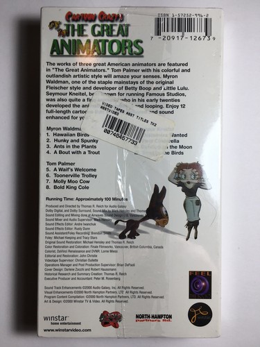 Cartoon Crazys The Great Animators VHS Tom Palmer Myron Waldman Seymour Kneitel - Picture 2 of 6