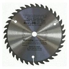 Pt11536 41/2" Carbide Tipped Saw Blade 36 Tooth Ataf Grind 3/8" Arbor 0.063 K