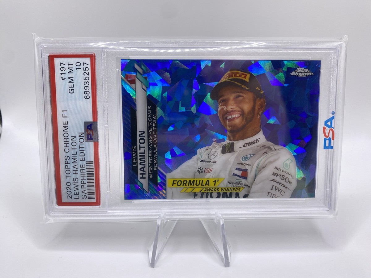2020 Topps Chrome Formula 1 F1 Sapphire Edition Lewis Hamilton PSA 
