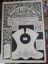 ALTE ZEITUNG LE JOURNAL DES BRODEUSES 1952 NR. 690 VINTAGE STICKEREIMUSTER