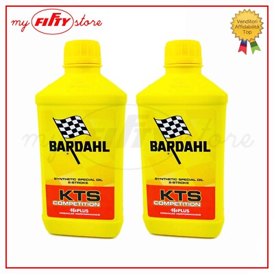 Bardahl Kts Competition Öl Motorrad 100% Kunststoff Für Motor 2 Mal 2 Lt CO121