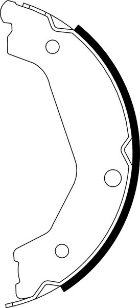 For Kia Sorento Mintex Brake Shoe Set, parking brake MFR614 Rear Axle