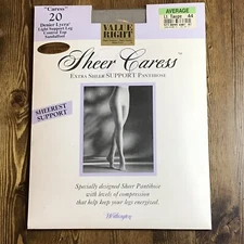 Sheer Pantyhose Worthington Average Control Top Sandal Foot Light Taupe