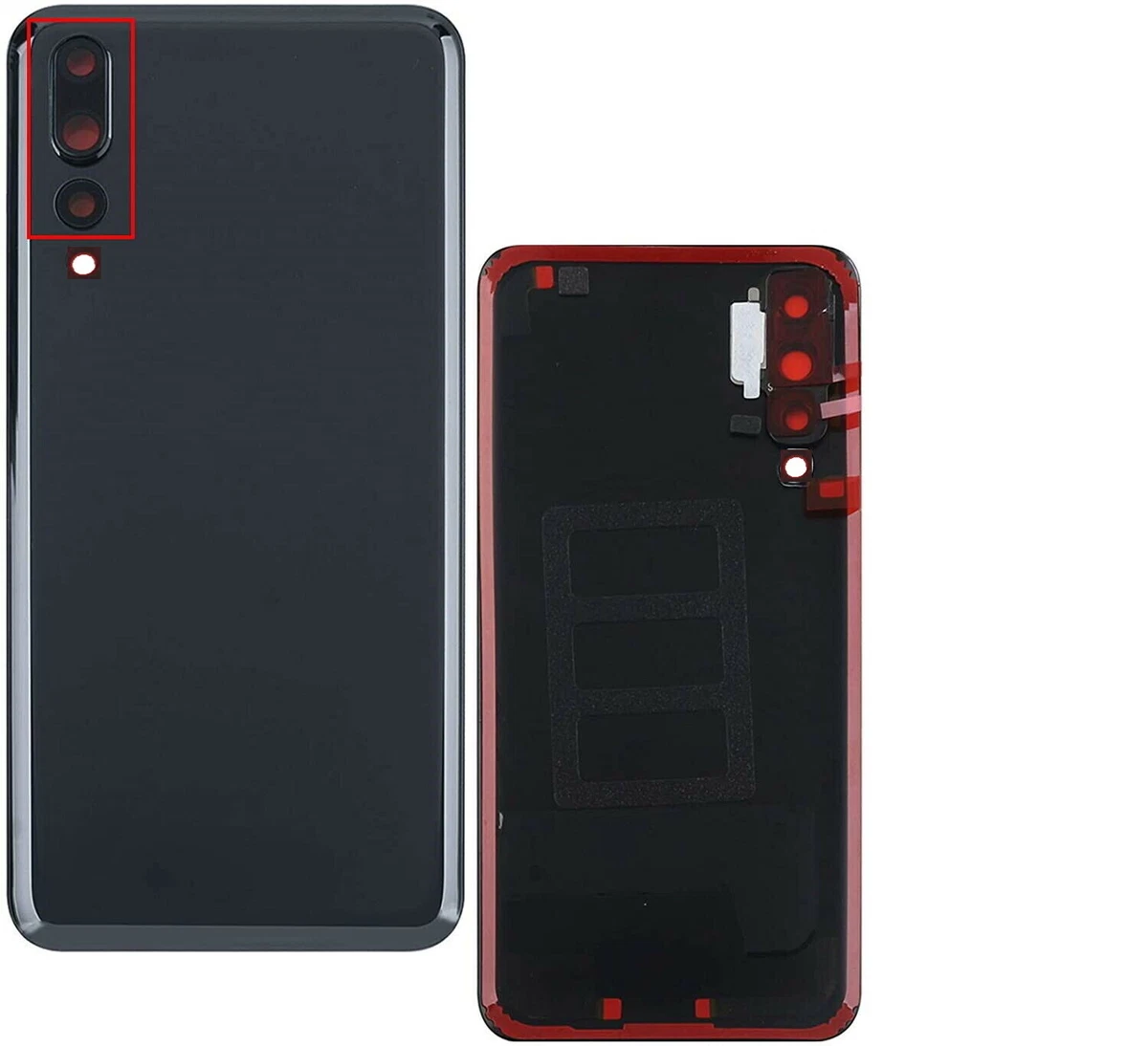 KIT Copri Batteria per Huawei P20 PRO Vetro Scocca Posteriore LENTE ADESIVO