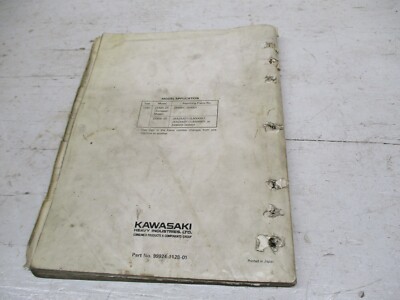 1990 Kawasaki Ninja ZX6 D ZX 600 used Service Manual 99924-1128-01