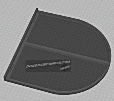 Doggie Defender - Black - Curved Design