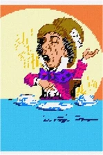 Alice In Wonderland Mad Hatter Needlepoint Kit or Canvas