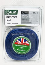 Heavy Duty Black & Decker Flymo Qualcast 1.5mm x 15m Strimmer Line Trimmer 0.40 per metre