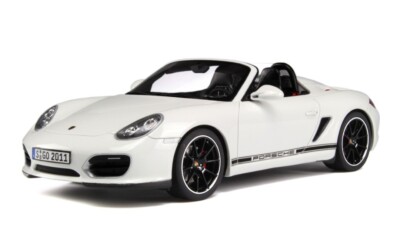Porsche Boxster 987 Spyder 2011 White 1:18 GT Spirit GT017B Resin