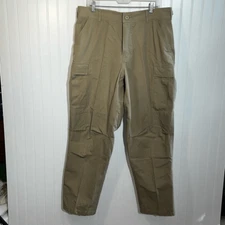 Prestiage Tactical Wear Pants Men’s 35”-39” Khaki 29.5”-39” Button Fly Adjust