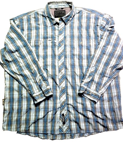Chemise boutonnée manches courtes homme XL bleu à carreaux extérieur