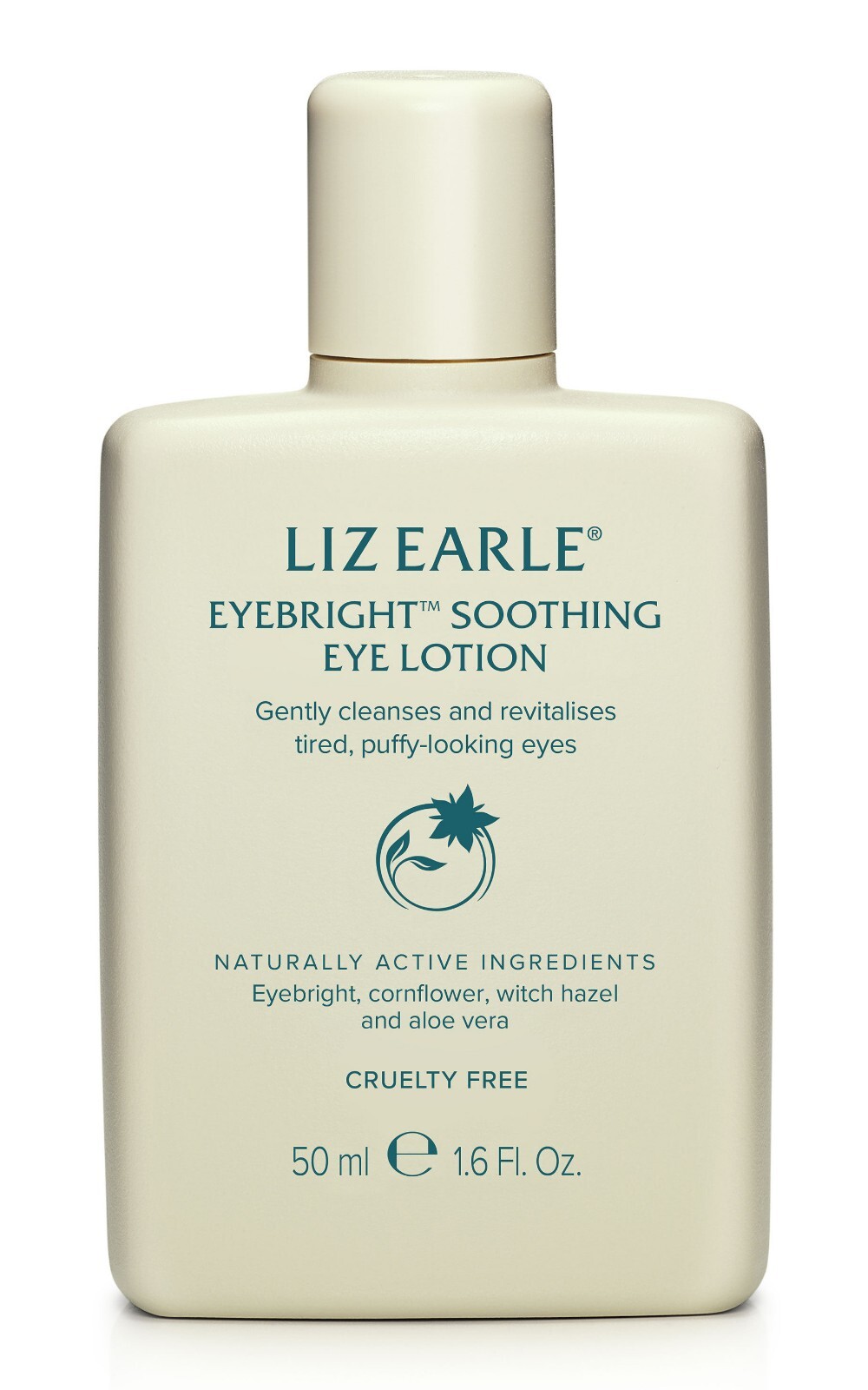 Liz Earle EYEBRIGHT Soothing Eye Lotion Cleanser 50ml Revitalises Puffy Eyes