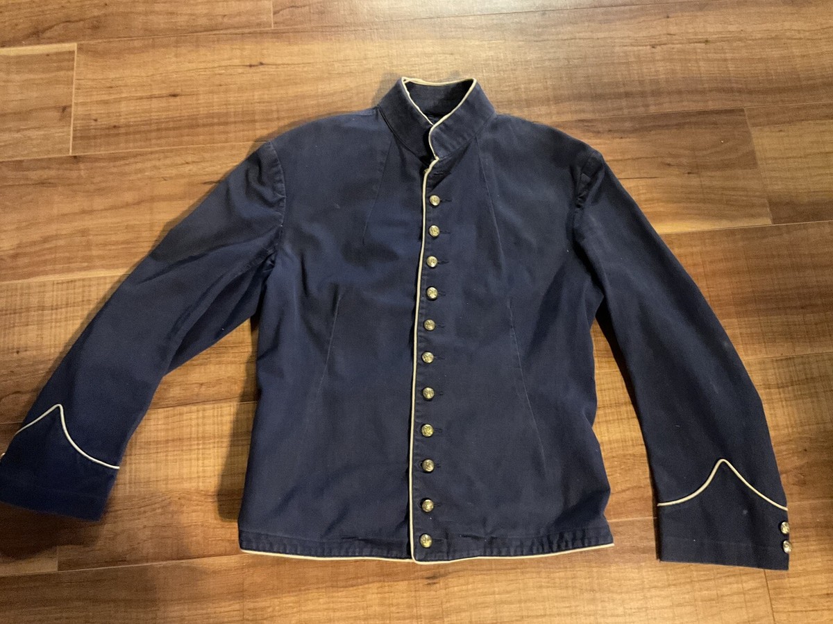 vintage union military calvary militia jacket sz m/l 1900s blue | eBay