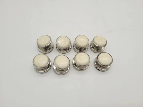 8 pk 1 1/4" Nickel Plated w/Nylon Base Swivel Plate Glide Feet for Furniture