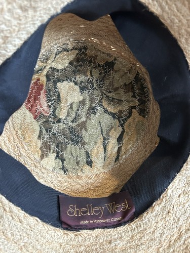 New Handmade Of Jute Beige Traveling Hat By Shelley West Vancouver Canada - Picture 4 of 7