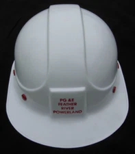 1960s PG&E Feather River Powerland Minty Bump Cap Hard Hat - MSA Maker  Minty