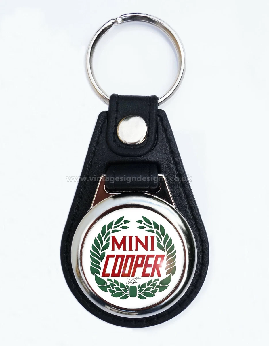 MINI COOPER FAUX KEY RING / KEY FOB. VINTAGE CAR KEY RING