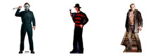HALLOWEEN MICHAEL MYERS FREDDY KRUEGER JASON LIFESIZE STANDUP STANDEE CUTOUT SET