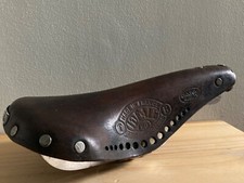 Ideale Type Record 60 Leather Bike Seat - Handmade in France - Vintage