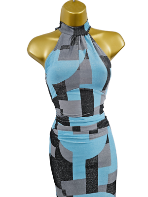 karen millen blue bodycon dress Amoris T822 Short Midi A Line Cocktail Dress – The Dress Outlet main image 1