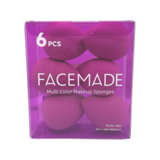 FaceMade Multi Color Make Up Sponges 6 Pcs Applicators Make Up Tools Beauty
