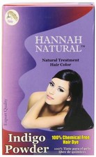 Hannah Natural 100 Pure Indigo Powder for Hair Dye, 100 Gram