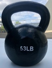 BRAND NEW 53LB KETTLE BELL WEIGHT FOR COMMERCIAL GYM 100 IRON 