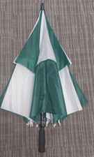  2 Pack Umbrella Green / White - with Carrying Bag