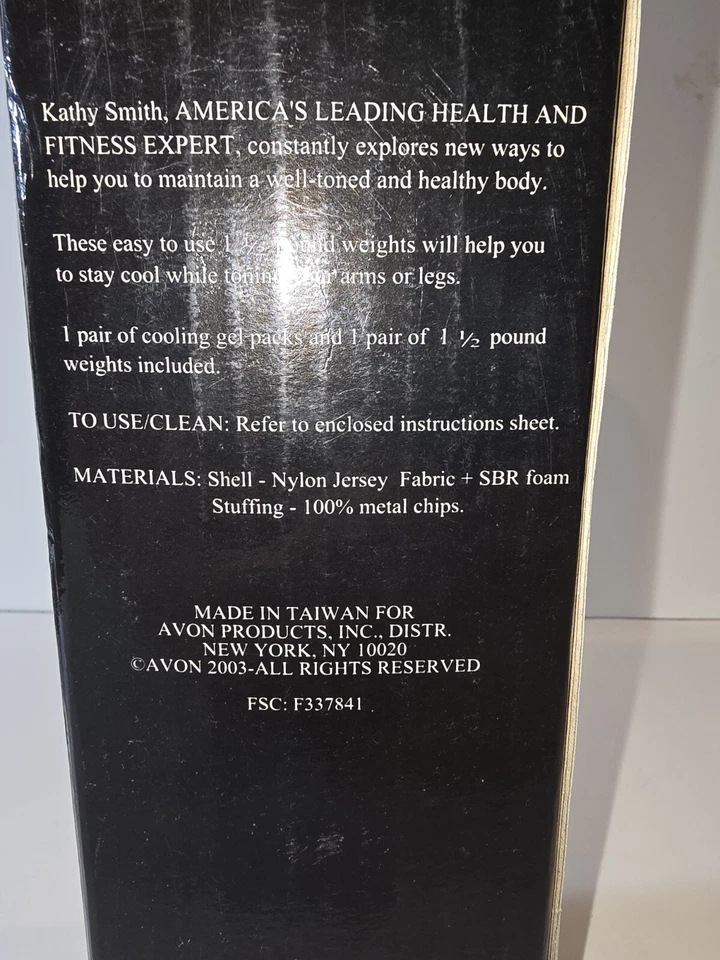 Pesas de muñeca y tío Avon Kathy Smith Cooling 1,5 libras Foto 2 de 4