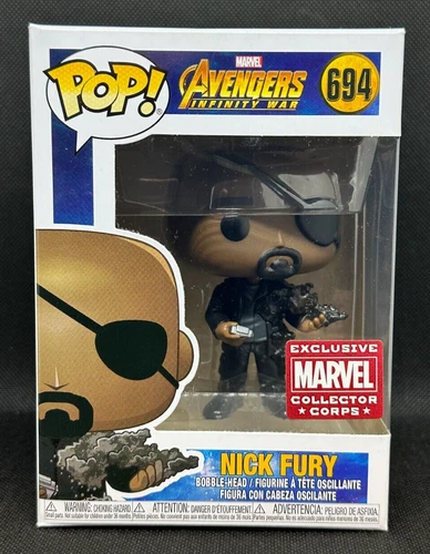 Funko Pop Nick Fury 694 Marvel Avengers Collector Corps Exclusive Vinyl Figure