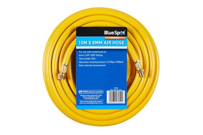 Air Compressor Hose Air Line 10m x 8mm with 1/4'' BSP Fittings 290 PSI 8mm I/D
