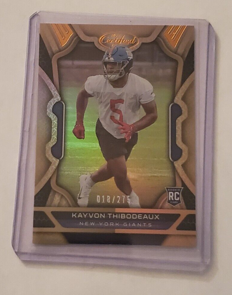 2022 Panini Certified Kayvon Thibodeaux RC Mirror Bronze 18/275 Giants