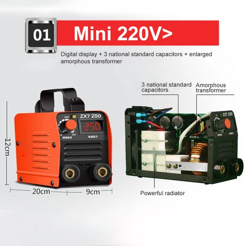 Soldadora ARC Portátil 220V Nueva MMA-250A Soldadora Eléctrica Pantalla Digital - Imagen 4 de 9