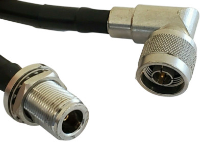 Motorola 3082081X01 Right Angle N-Type Male Cable 30'' Quantar Power Amplifer