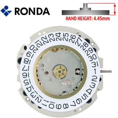 Mouvement De Montre Quartz Harley Ronda 705 - Réf. RL705, Neuf Avec étiquette, Fabrication Suisse
