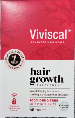 VIVISCAL ADVANCED HAIR HEALTH GROWTH DIETARY SUPPLEMENT THINNING HAIR 60 TABLETS