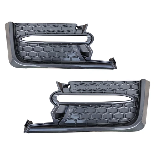 Fit 2020-2022 Toyota Corolla SE XSE Front Lower Grille &LED DRL Signal Fog Light - Picture 3 of 22