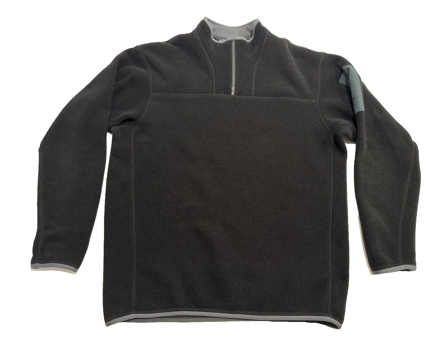 Raro cardigan Arc'teryx made in Canada grande 1 4 zip coperta pile nero us intime ottimeioni
