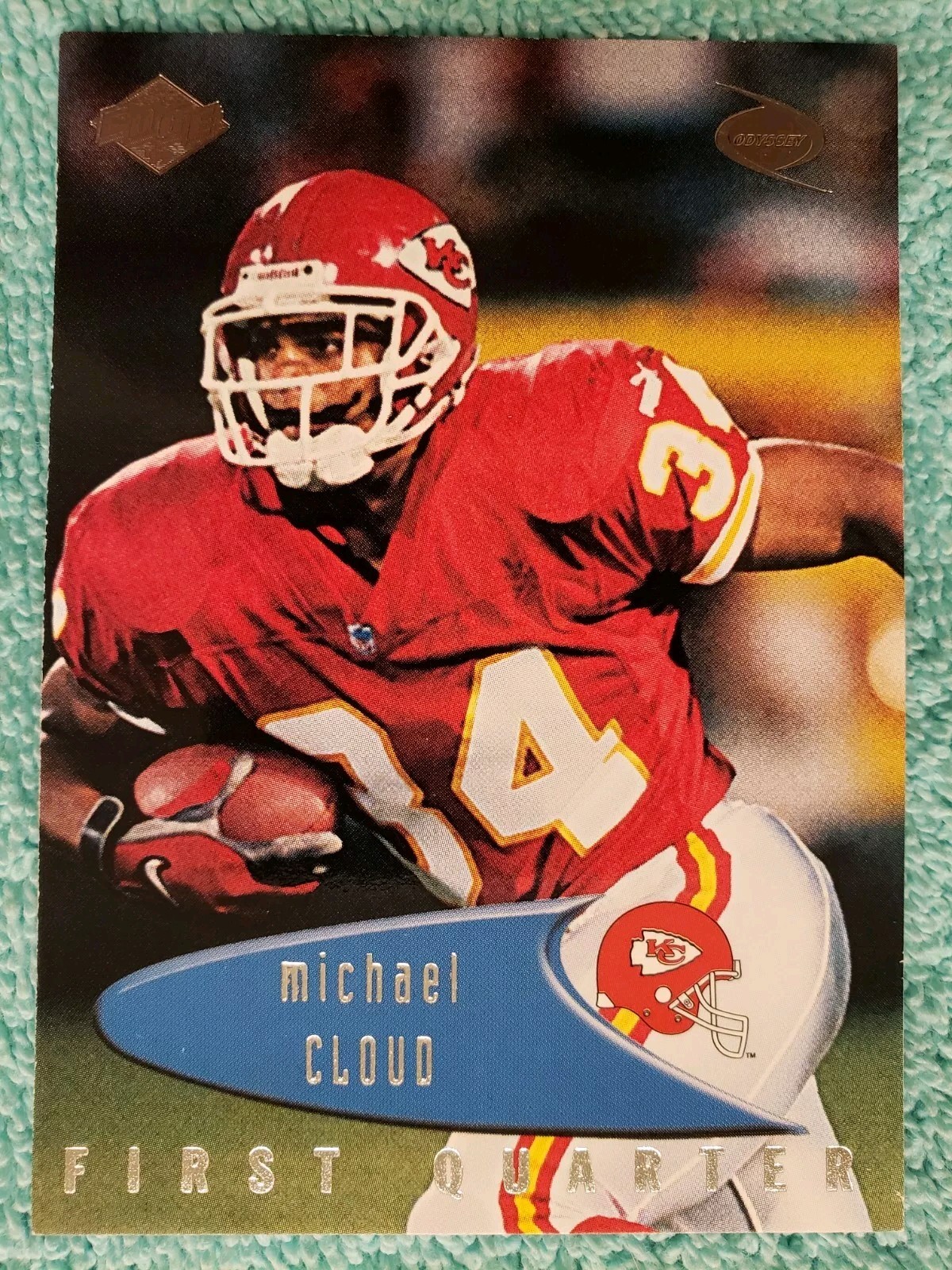 1999 COLLECTOR'S EDGE ODYSSEY MICHAEL CLOUD #73 KANSAS CITY CHIEFS 
